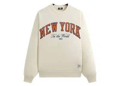 Pre-owned Kith Men's  X New York Knicks Vintage Nelson Crewneck Sweatshirt In Sandrift