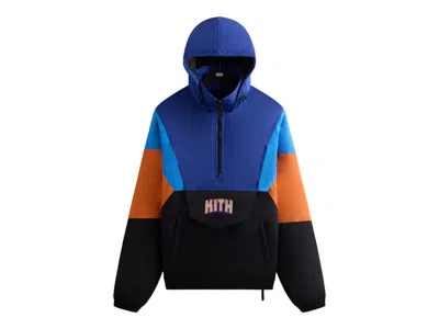 Pre-owned Kith Men's  X New York Knicks Wings Quarter Zip Anorak In Jacket Black