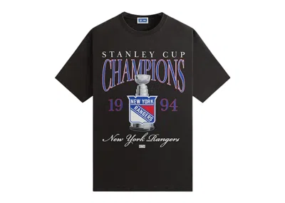 Pre-owned Kith Men's  X New York Rangers Champion Vintage Tee Shirt In Black