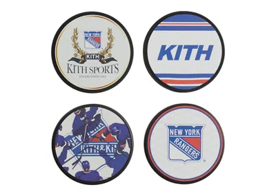 Pre-owned Kith Men's  X New York Rangers For Inglasco 4pack Puck Coasters