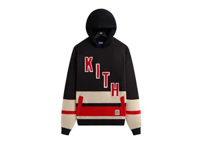 Pre-owned Kith Men's  X New York Rangers Hooded Delk Sweater In Black