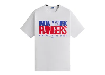 Pre-owned Kith Men's  X New York Rangers New York To The World Vintage Tee Shirt In White