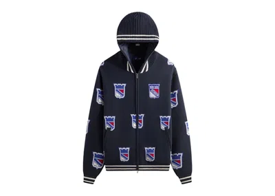 Pre-owned Kith Men's  X New York Rangers Wyona Full Zip With Hoodie In Nocturnal