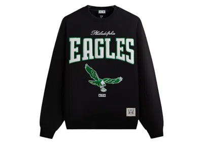 Pre-owned Kith Men's  X Nfl 47 Eagles Nelson Crewneck Sweatshirt In Black