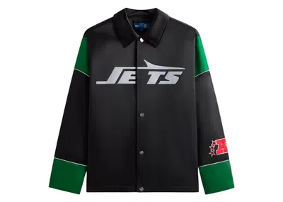 Pre-owned Kith Men's  X Nfl 47 Jets Kieran Coaches Jacket In Black
