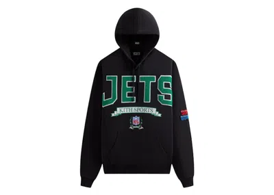 Pre-owned Kith Men's  X Nfl 47 Jets Nelson Hoodie In Black