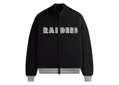 Pre-owned Kith Men's  X Nfl 47 Raiders Wyona Full Zip Sweater In Black