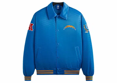 Pre-owned Kith Men's  X Nfl Chargers Satin Bomber Jacket In Lhasa