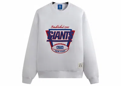 Pre-owned Kith Men's  X Nfl Giants 1925 Nelson Crewneck Sweatshirt In White