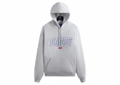 Pre-owned Kith Men's  X Nfl Giants Laurel Hoodie In Light Heather Grey