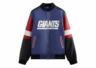 Pre-owned Kith Men's  X Nfl Giants Leather Jacket In Current