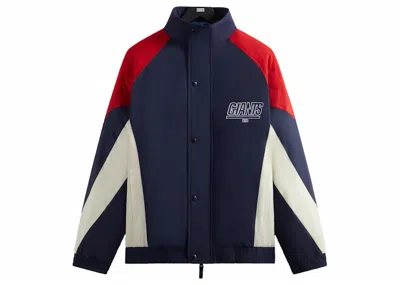 Pre-owned Kith Men's  X Nfl Giants Nylon Padded Jacket In Nocturnal In Black