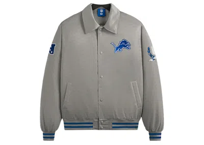 Pre-owned Kith Men's  X Nfl Lions Satin Bomber Jacket In Chain