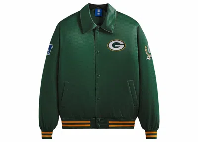 Pre-owned Kith Men's  X Nfl Packers Satin Bomber Jacket In Board