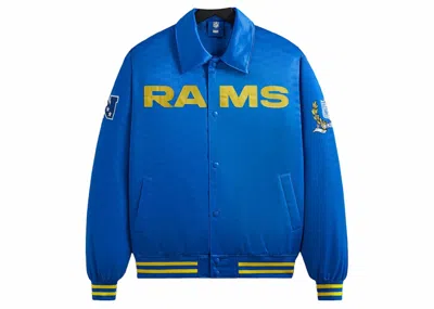 Pre-owned Kith Men's  X Nfl Rams Satin Bomber Jacket In Greek