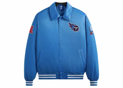 Pre-owned Kith Men's  X Nfl Titans Satin Bomber Jacket In Ato