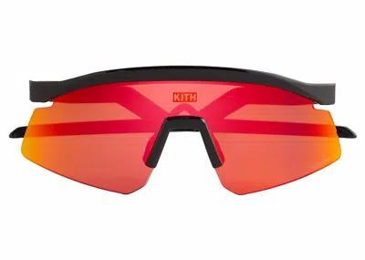 Pre-owned Kith Men's  X Oakley Hydra Sunglasses In Black/prizm/ruby In Multi