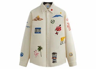 Pre-owned Kith Men's  X Otakara Nyc Denim Apollo Shirt In Sandrift