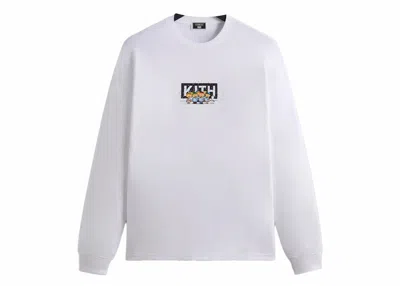 Pre-owned Kith Men's  X Peanuts Caroling Long Sleeve Tee Shirt In White