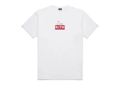 Pre-owned Kith Men's  X Peanuts Doghouse Tee Shirt In White