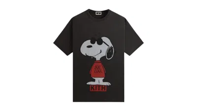 Pre-owned Kith Men's  X Peanuts Joe Cool Vintage Tee Shirt In Black