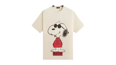 Pre-owned Kith Men's  X Peanuts Joe Cool Vintage Tee Shirt In Sandrift
