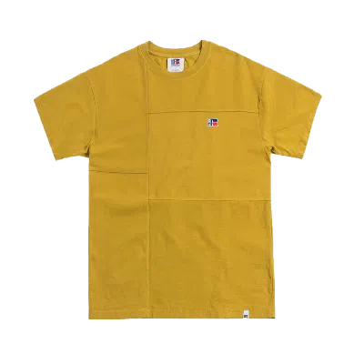 Pre-owned Kith Men's  X Russell Athletic Reverse Tee Shirt In Honey In Brown
