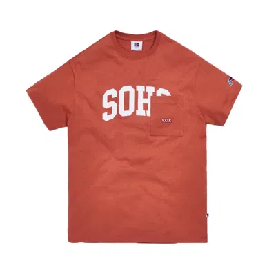 Pre-owned Kith Men's  X Russell Athletic X Vogue Soho Tee Shirt In Aragon In Brown