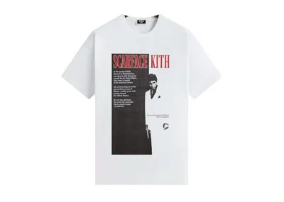Pre-owned Kith Men's  X Scarface Film Poster Vintage Tee Shirt In White