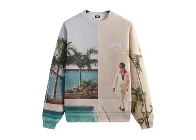 Pre-owned Kith Men's  X Scarface Tony Miami Vintage Nelson Crewneck Sweatshirt In Multi