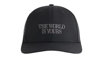Pre-owned Kith Men's  X Scarface Twill Tonal Aaron Cap In Black