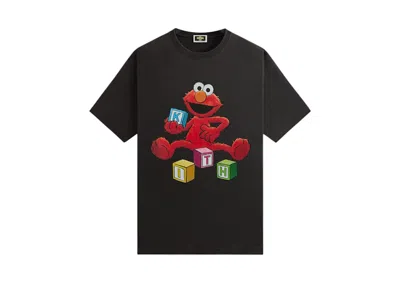 Pre-owned Kith Men's  X Sesame Street Alphabet Vintage Tee Shirt In Black