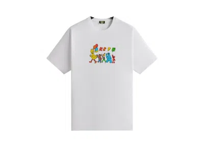 Pre-owned Kith Men's  X Sesame Street Balloon Tee Shirt In White