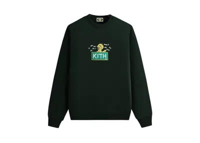 Pre-owned Kith Men's  X Sesame Street Big Bird Nelson Crewneck Sweatshirt In Stadium