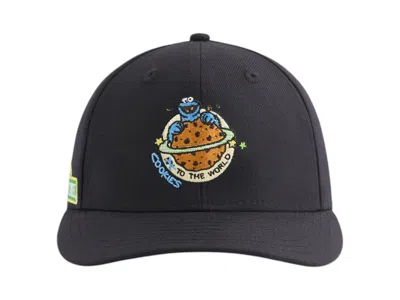 Pre-owned Kith Men's  X Sesame Street Cookie Monster 59fifty Low Profile Fitted Cap In Nocturnal In Black