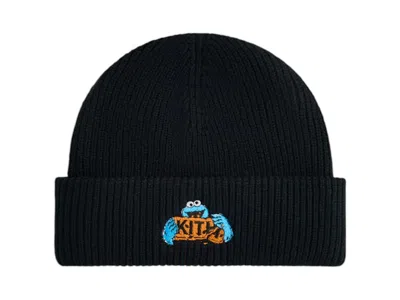 Pre-owned Kith Men's  X Sesame Street Cookie Monster Mia Beanie In Black