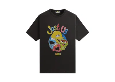 Pre-owned Kith Men's  X Sesame Street Just Us Vintage Tee Shirt In Black