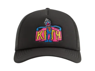 Pre-owned Kith Men's  X Sesame Street Super Grover Nolan Trucker Cap In Black