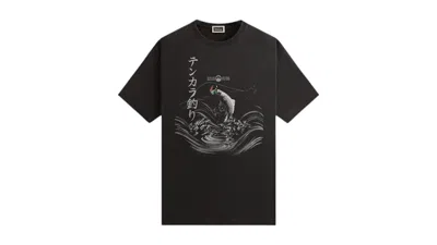 Pre-owned Kith Men's  X South2 West8 Columbia Tenkara Vintage Tee Shirt In Black