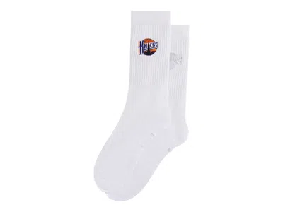 Pre-owned Kith Men's  X Stance The New York Knicks New York City Crew Socks In Silk In Silver