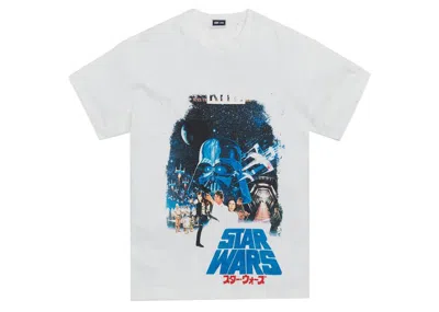 Pre-owned Kith Men's  X Star Wars A New Hope Vintage Tee Shirt In White