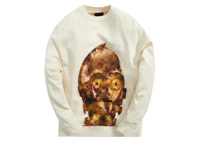 Pre-owned Kith Men's  X Star Wars C3po Crewneck Sweatshirt In Waffle