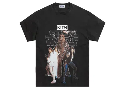 Pre-owned Kith Men's  X Star Wars Classic Vintage Tee Shirt In Black
