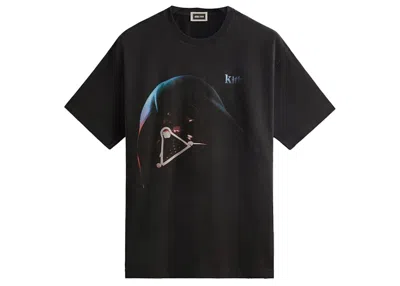 Pre-owned Kith Men's  X Star Wars Darth Vader Helmet Vintage Tee Shirt In Black Ph