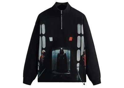 Pre-owned Kith Men's  X Star Wars Darth Vader Quarter Zip In Black Ph