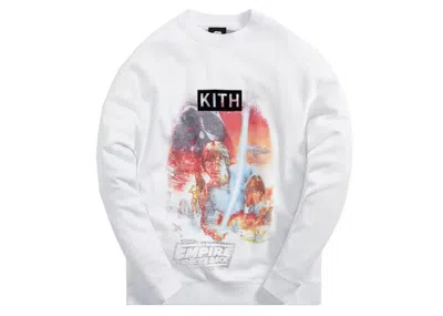 Pre-owned Kith Men's  X Star Wars Empire Crewneck Sweatshirt In White