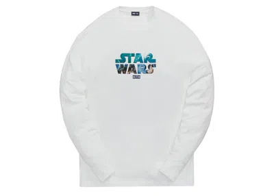 Pre-owned Kith Men's  X Star Wars Highlight Long Sleeve Tee Shirt In White