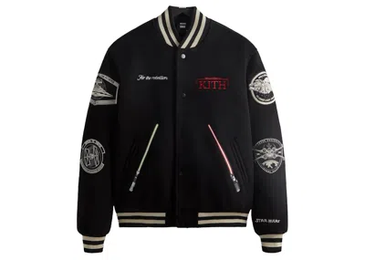 Pre-owned Kith Men's  X Star Wars Jedi Varsity Jacket In Black Ph