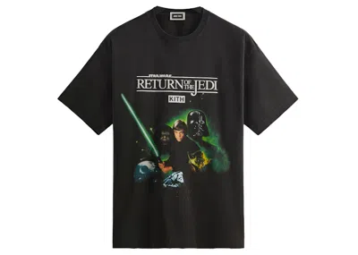 Pre-owned Kith Men's  X Star Wars Luke Poster Vintage Tee Shirt In Black