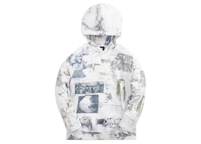 Pre-owned Kith Men's  X Star Wars Sketches Hoodie In White